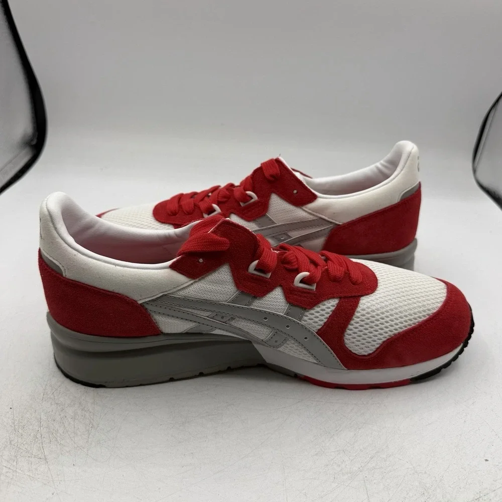 Asics Gel Epirus Shoes Mens Sz 9.5 White/Light Grey/Red Sneakers H413N 0113